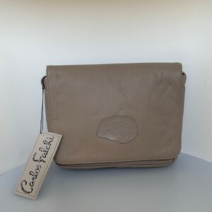 Carlos Falchi NEW leather crossbody  Leather  bag